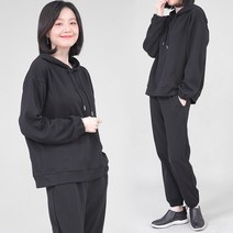 애비뉴투지 엄마옷 후드 트레이닝 긴팔 여성 가을 겨울 조거팬츠 츄리닝 세트 H09321 50대 60대