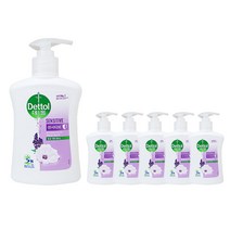 데톨 핸드워시 센서티브 본품, 6개, 250ml