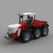 소형트렉터 Moc83784 Finter 3 축 6 휠 트랙터 장난감 모델 스플라이싱 빌딩 블록 벽돌 어린이용 선물 774pcs, 10.RED  building block