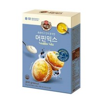 CJ더마켓 홈 베이킹 제과 제빵 빵 만들기 카페 디저트 아이 간식 백설머핀믹스 초코 핫 케익 와플 브라우니 쿠키 머핀 깨찰빵 식빵 500G, 6개