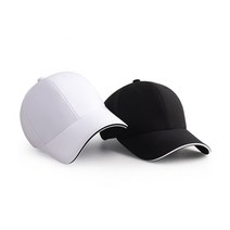 골프모자 샌드볼캡 스판 검정 화이트 글씨 로고 컴퓨터자수 당일제작, 노랑, 견나루고딕체