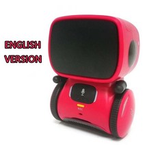음성로봇 AI 음성 로봇 새로운 스마트 명령 댄스 노래 반복 레코더 터치 제어 장난감, 잉글리쉬 레드