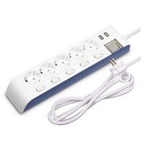 하이탭 디자인 USB 2포트 개별 스위치 멀티탭 5구 16A HIPUMP-5, 1.5m, 2개
