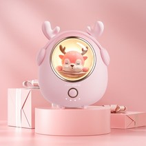 손난로 미니 휴대용 폭발 방지 충전식 가지기 편한, 핑크 뚱뚱한 애완동물 6500mAh
