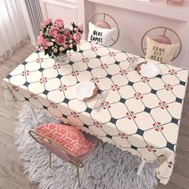 JINGHENG 보 식탁 덮개 비닐 PVC 딸기 방수 커버 북유럽, 120 x 160cm, 선택F