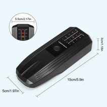 휴대용 전자기 방사선 검출기 5 LED 가우스 미터 비정상 파동 연구 EMF 테스트를 위한 휴대용 방사선 테스터, Black Black Paster