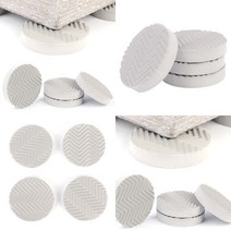 메가굿즈 원형 진동방지패드 그레이 4P 의자받침캡사각 EVA패드