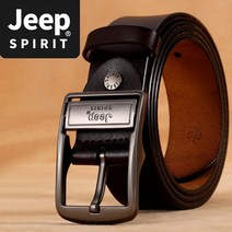 JEEP SPIRIT 캐주얼 소가죽 벨트 BT0346 (Jeep sticker 제공)