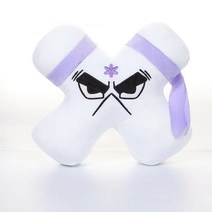 알파벳 영어 숫자 봉제인형 귀여운 애착인형, 문자 X
