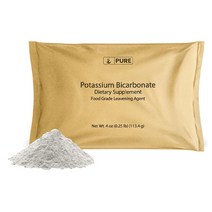 Pure Organic Ingredients Potassium Bicarbonate 퓨어 오가닉 인그리디언츠 중탄산칼륨 4oz(113.4g), 1개, 기본