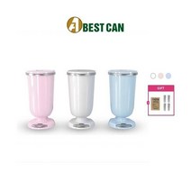 [스텐다드모델/기본밀폐형] [항균리필롤 총50개월분] 세계최초 발명특허 프리미엄 밀폐 인테리어 휴지통 베스트캔, 상세설명 참조, [베베모델/이중덮개형] B200AR4 P(핑크)