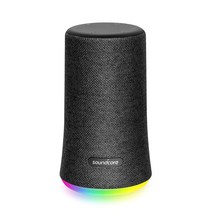 [2세대] Anker Soundcore Flare Mini Bluetooth 스피커 방수 중저음 360°사운드 10 W출력 대음량 스테레오페어링 IPX7 (블랙)