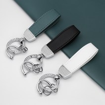 유투카 더뉴 올뉴 모닝 스마트 팩 더뉴 레이 자동차 스마트 키케이스 키커버 키링 차 키홀더 골드라인 실버라인 스트랩, 스트렙 (추가구매), 실버_아이보리