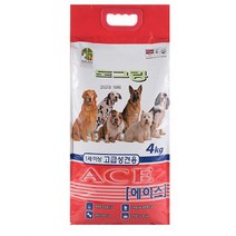 도그랑 고급성견용 곡물 에이스 절약형 애견사료, 4kg, 2개