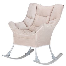 캠프밸리 릴렉스 락킹체어 세트(스툴포함) 패브릭쇼파 1인용쇼파, 골드그레이