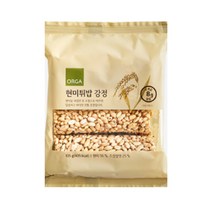 ORGA 간식 현미튀밥 강정 (105g) 탕비실 회사 어린이 성인 캠핑 차박 홈파티 영화 선물, 4개