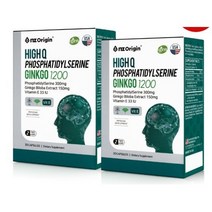 기억력개선 두뇌건강 항산화건강 PS 인지력 엔젯오리진 하이큐 포스파티딜세린 징코 60캡슐, 1개