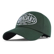 팸드님 남녀공용 레트로 스타일 스탠다드 레터링 볼캡 모자