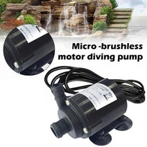 수영장 히트펌프 울트라 조용한 DC 12V 미니 브러시리스 모터 잠수정 펌프 800L/H 정원 휴대용 5M 냉각 분, 한개옵션0