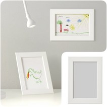 이케아 탁상 벽걸이 액자 월 화이트 10x15 포토 프레임 사진 그림 장식 인테리어 소품 심플 모던 깔끔한 책상 테이블 데스크 벽 홀더 매장 카페 FISKBO 피스크보 게시물 앨범