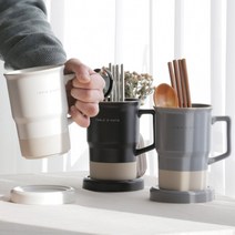 물빠짐 도자기 수저통 규조토 세라믹 수저꽂이 다이소 이케아 커트러리 대량구매, 화이트