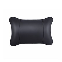 발란스코드 차가겸용 리넨 가죽 목베개 쿠션 차재 기억면 자동차 머리베개 허리베개, 베이지, 머리베개 1개