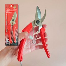 화훼장식기능사 실기 원예용가위 한신꽃가위 전지 전정가위 K1200 D 블랙 레드 (국산), 빨강