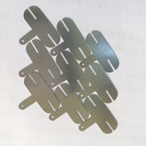 50 개/몫 18650 전원 리튬 배터리 니켈 시트 도금 강판 스폿 용접 필름 T 유형 0.2*25 * 모양, 02 0.15mm