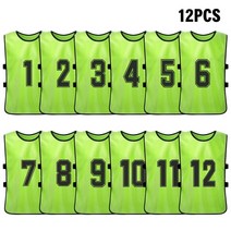 축구 조끼 유니폼 soccer vest 스포츠 12 PCS 아이의 축구 Pinnies 빠른 건조 유니폼 스포츠 농구 팀 훈련