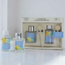 [KT알파쇼핑]더 허브샵 차량용 디퓨저 선물세트 50ml+50ml 자동차 드라이브, 더허브샵 차량용 디퓨저 선물세트 50ml/레몬라벤더