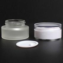화이트 반투명유리크림용기 30g