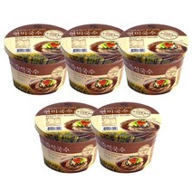 비건 건강 현미 국수 현미면 컵라면, 92g, 5개