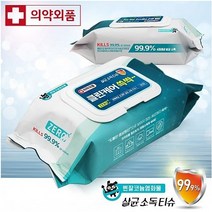 균이제로 클린케어 쓱싹~ 소독티슈 / 의약외품(무알콜/벤잘코늄염화물) (캡형 80매), 1