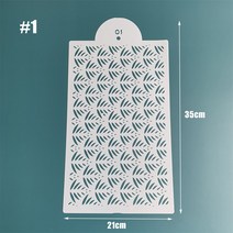 새로운 퐁당 스텐실 엠보싱 플라스틱 웨딩 케이크 장식 가장자리 몰딩 컵케익 스프레이 그림 스텐실에 대한 도구를 굽기, [28] E-01