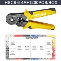 폐전선탈피기 WOZOBUY 와이어 스트리퍼 도구 멀티 펜치 QY1 자동 커터 케이블 압착 전기 수리, 06 HSC8 6-4 1200PCS
