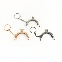 니팅프레임 동전지갑만들기 재료 가방 파우치 둥근프레임 지갑 부자재, 청동