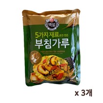 백설 5가지 자연에서 얻은 재료 부침가루, 350g, 3개