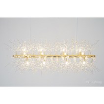 버스커 12등 (램프포함) 눈꽃조명 크리스탈 인테리어 엘리사 12등 엘사 12등 식탁등 티아라 크로바 피어스 식탁조명(찔림방지), 버스커 12등 펜던트 (찔림방지 고급형일자), 주광색12+2개