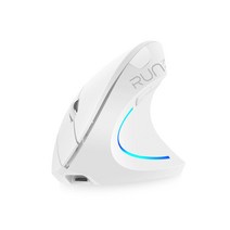 Run 손목 보호 블루투스 무 소음 무선 마우스, 화이트