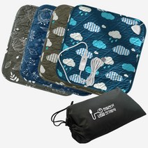 [1+1특가구성] 한일전기 휴대용 양면 USB 전기방석 (보관용전용가방 포함), [USB] 2. 구르미(네이비), [USB] 9. 빼꼼냥이(머스타드)