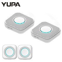 스마트 보안 초인종 호출벨 알림벨 Yupa 433mhz 무선 도어 벨 100m 미국 eu 플러그 홈 지능형 무선 옵션 버튼 수신기 11, b, 나는 플러그