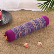 잠잘오는 편한 꿀잠 베개 경추 배개 경추목 메밀 껍질 원통형, Purple