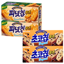 오리온 피넛칩쿠키 104g+초코칩쿠키 104g, 2세트, 104g
