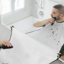 면도 앞머리 셀프커트 수염디자인 커트보 미용실 가운, 블랙