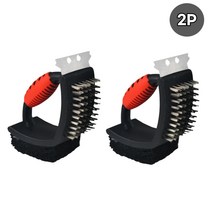 2ir2g 불판 청소 그릴 석쇠 간편 청소솔 세척 브러쉬 2P 바베큐그릴청소 석쇠 화로 청소, ◐본제품★⊙