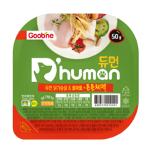 듀먼 굽네 강아지 자연화식 닭가슴살, 1팩, 닭가슴살&토마토 튼튼체력 50g