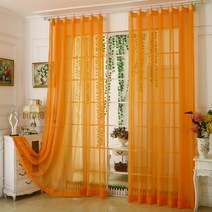 솔리드 원사 커튼 창 Tulle 거실 침실 부엌 현대 깎아 지른 트리 트먼트 Voile Drapes 184 amp D