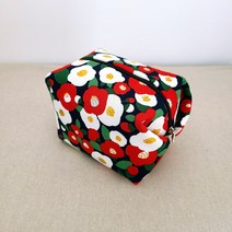 [DIY키트 패키지] (동영상설명) 화장품파우치만들기 사각파우치 슬림파우치 카오스, 블루숲속세상