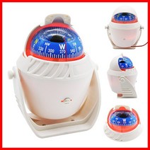 방수 IP 67 바다 피보팅 해양 나침반 LED 라이트 전자 보트 차량 자동차 위치, [01] White