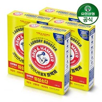 [암앤해머] [유한양행] 워싱소다 (세탁첨가제) 1.55kg x 4개